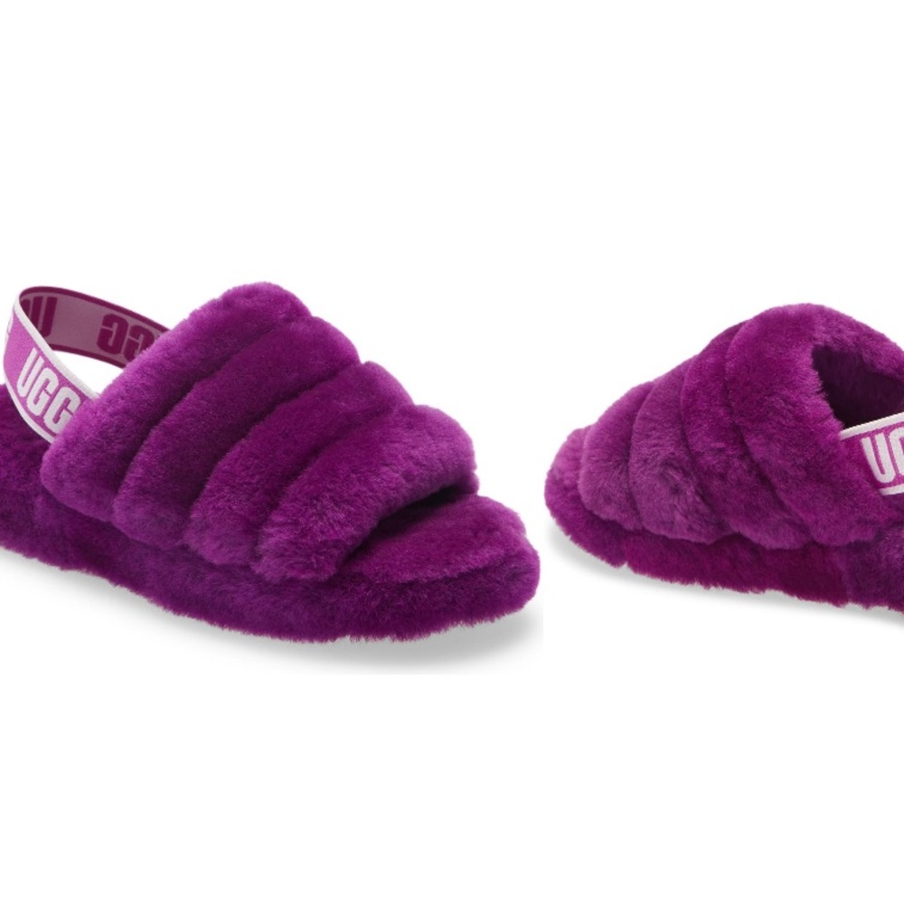 BRAND NEW Womens UGG Fluff Yeah Slide Berrylicious